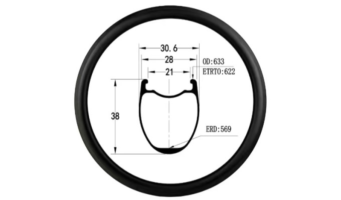 RIM Carbon 38mm Disc Brake
